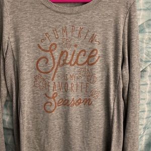 Long sleeve grey top